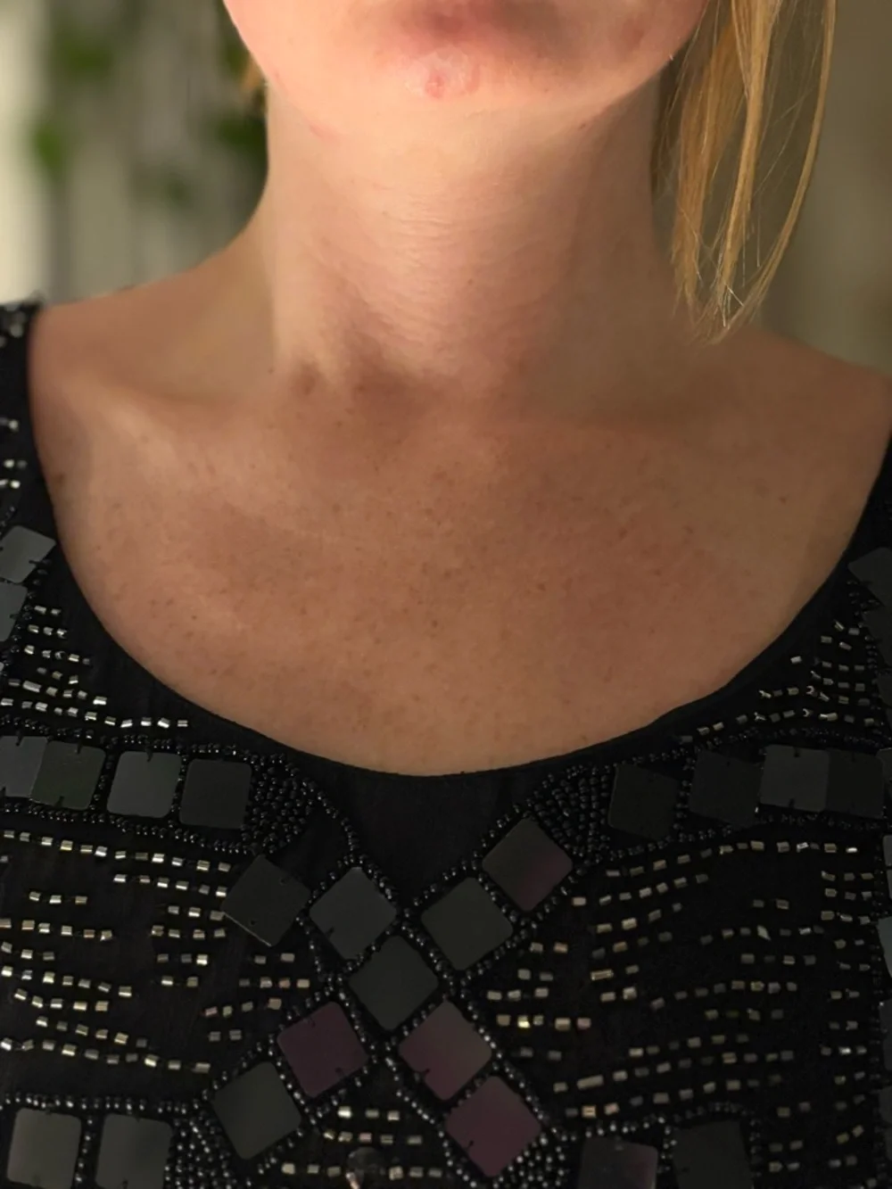Free People Black Beaded Open-Back Midi Dress - Picture 4 of 4